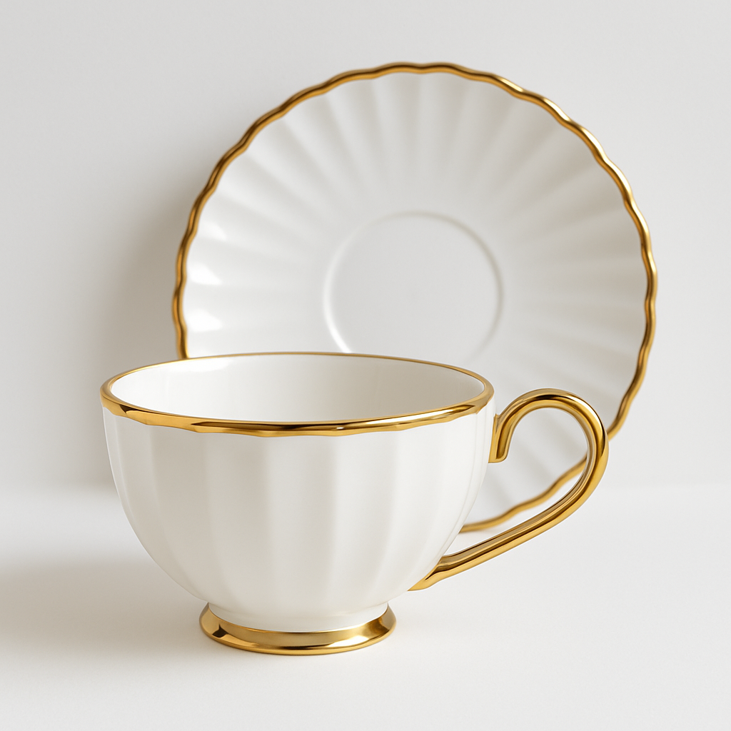 Conjunto de Xícaras Versalhes 6 Unidades - Leman Decor