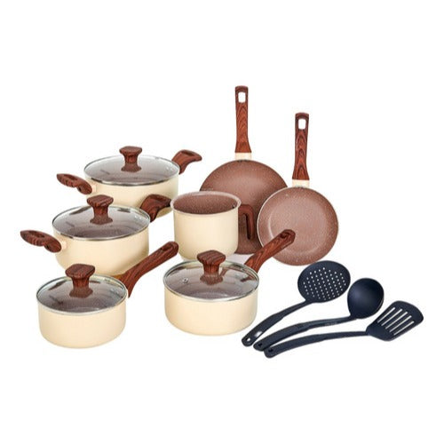 Conjunto de Panelas Crema Elegance - Leman Decor